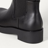 Amazon Essentials Women’s Tall Gusset Boot with Square Toe and Chunky Heel(Black)