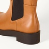 Amazon Essentials Women’s Tall Gusset Boot with Square Toe and Chunky Heel(Camel)