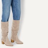 Amazon Essentials womens Tall Block Heel Boots(Taupe)