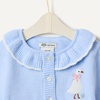 Amazon Essentials x Sofia Grainge Babies, Toddlers and Girls’ Cardigan Sweater(Light Blue Goose)
