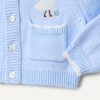 Amazon Essentials x Sofia Grainge Babies, Toddlers and Girls’ Cardigan Sweater(Light Blue Light Blue Goose)