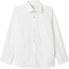 Amazon Essentials Boys’ Regular Fit Easy Iron Long Sleeve School Shirt(Bright White)