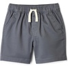 Amazon Essentials Boys’ Stretch Pull-On Knee Length Shorts(Iron Grey)
