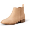 Amazon Essentials Girls’ Ankle Boots With Zipper(Taupe Faux Suede)