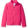 Amazon Essentials Girls and Toddlers’ Polar Fleece Full-Zip Mock Jacket, Insulated Outerwear Coat(Pink)