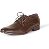 Amazon Essentials Men’s Lace Up Derby Dress Shoes(Dark Brown)