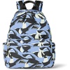 Amazon Essentials Unisex Kids’ Backpack for Boys and Girls, Sky Blue Crazy Camo, One Size(Light Blue Shark Waves)