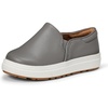 Amazon Essentials Unisex Kids and Toddlers’ Canvas Slip-on Sneakers(Grey Faux Leather)