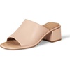 Amazon Essentials Women’s Block Heel Mule(Beige)