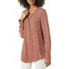 Amazon Essentials Women’s Long-Sleeve Relaxed Fit Popover Blouse, Collared Business Casual Work Shirt(Auburn Leopard Print)