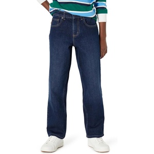 Amazon Essentials Boys’ Medium Stretch Loose Jean(Dark Midnight Wash)