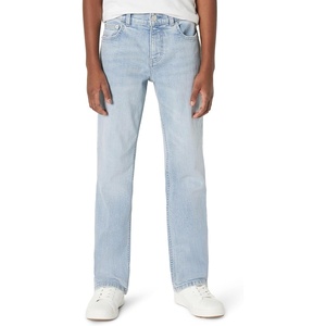 Amazon Essentials Boys’ Medium Stretch Regular-Fit Bootcut Jean(Tinted Ice Light Wash)