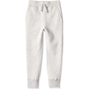 Amazon Essentials Boys and Toddlers’ Fleece Jogger Sweatpants with Elastic Waist and Drawstring, Multipacks(Grey Heather)