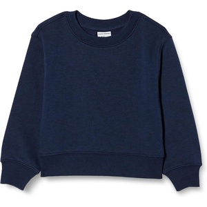 Amazon Essentials Boys and Toddlers’ French Terry Regular Fit Crew Neck Sweatshirt(Navy)