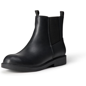 Amazon Essentials Girls’ Chelsea Ankle Boots(Black Faux Leather)