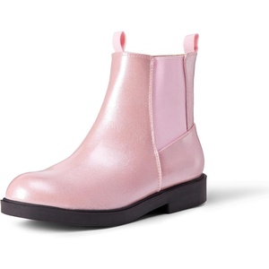 Amazon Essentials Girls’ Chelsea Ankle Boots(Pink Glitter)