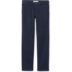 Amazon Essentials Girls and Toddlers’ Flat Front Uniform Chino Pant with Adjustable Stretch(Navy)
