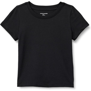 Amazon Essentials Girls and Toddlers’ Short Sleeve T-Shirt(Black)