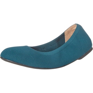 Amazon Essentials Women’s Knit Mesh Ballet Flat(Dark Turquoise)
