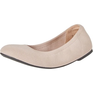 Amazon Essentials Women’s Knit Mesh Ballet Flat(Sand)