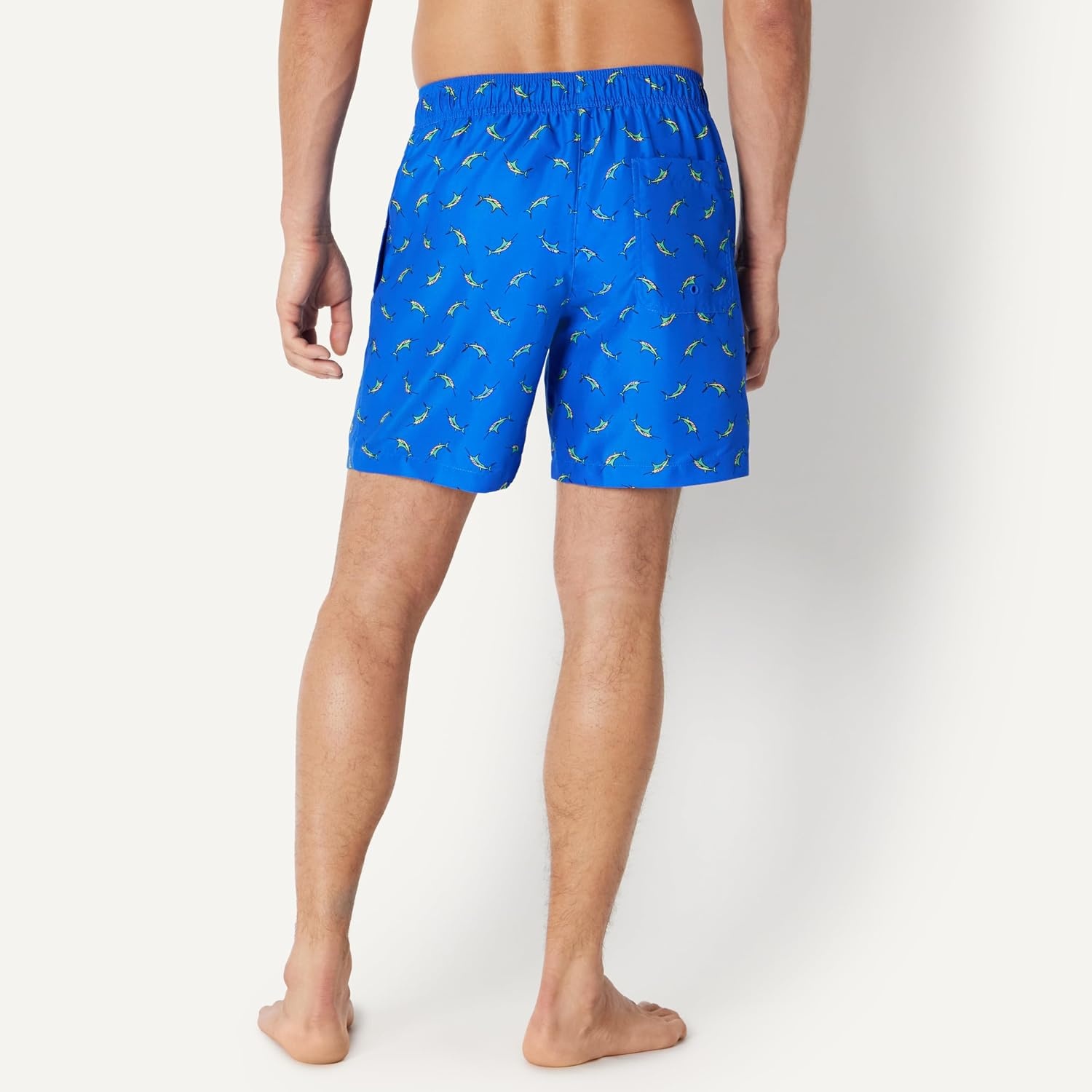 image:imageAmazon Essentials Mens 7 QuickDry Swim Trunk Lightweight BreathableBright Blue Swordfish