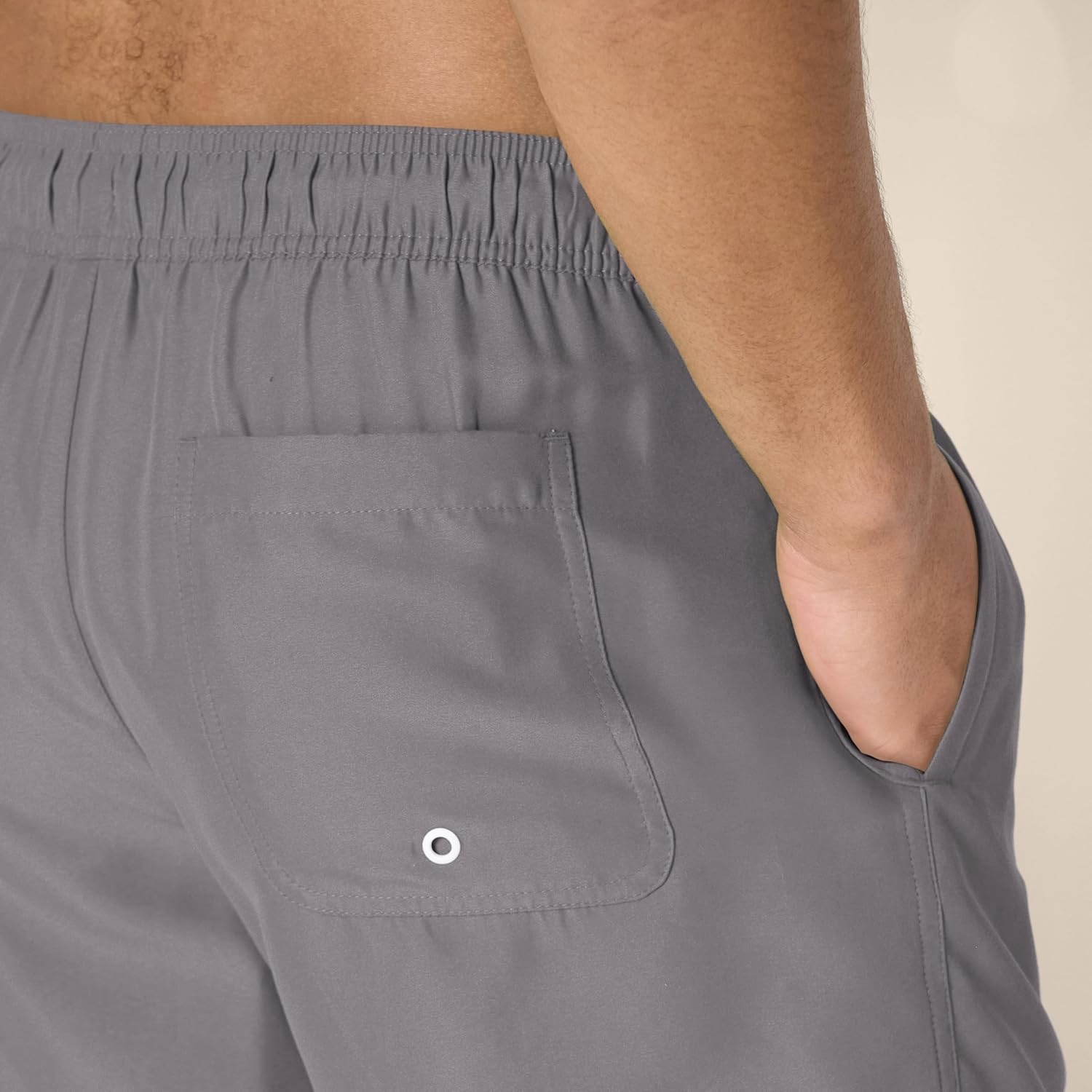 image:imageAmazon Essentials Mens 7 QuickDry Swim Trunk Lightweight BreathableCharcoal
