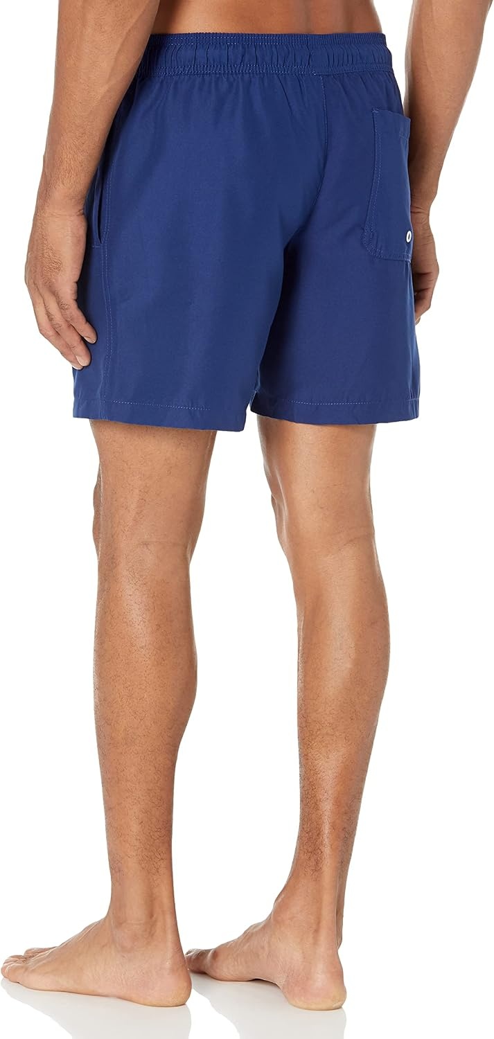image:imageAmazon Essentials Mens 7 QuickDry Swim Trunk Lightweight BreathableNavy