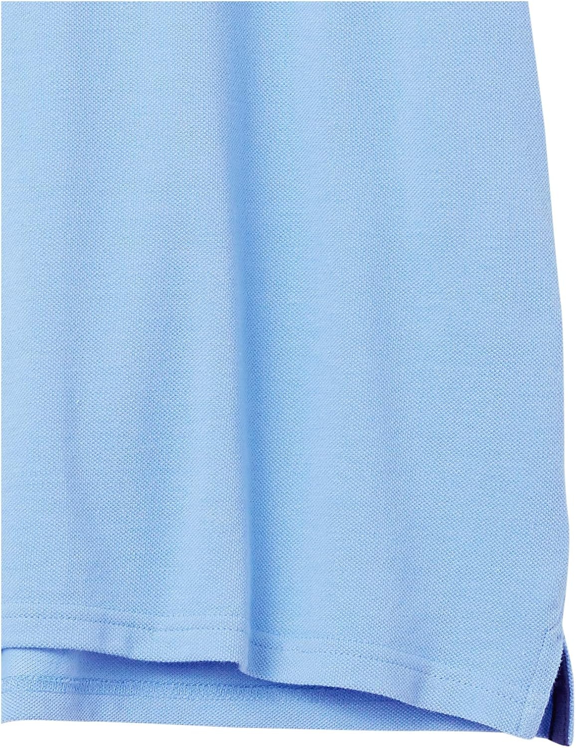 image:imageAmazon Essentials Mens RegularFit Cotton Pique Polo Shirt Short Sleeve Available in Big amp TallFrench Blue