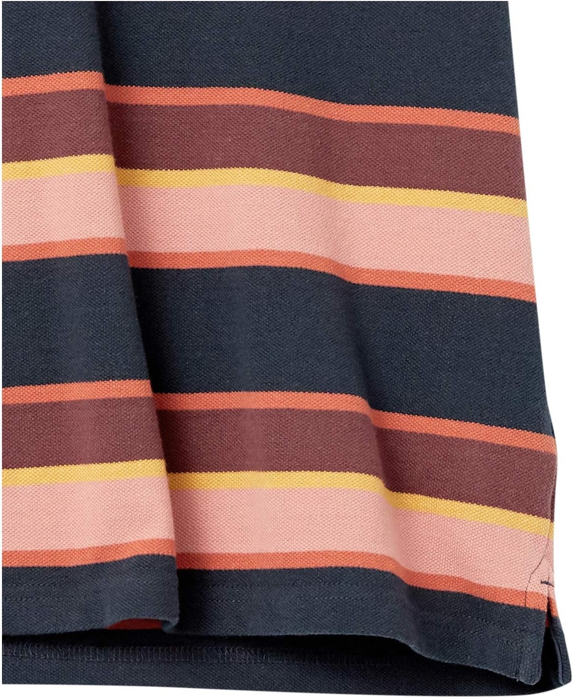 image:imageAmazon Essentials Mens RegularFit Cotton Pique Polo Shirt Short Sleeve Available in Big amp TallNavy Bar Stripe