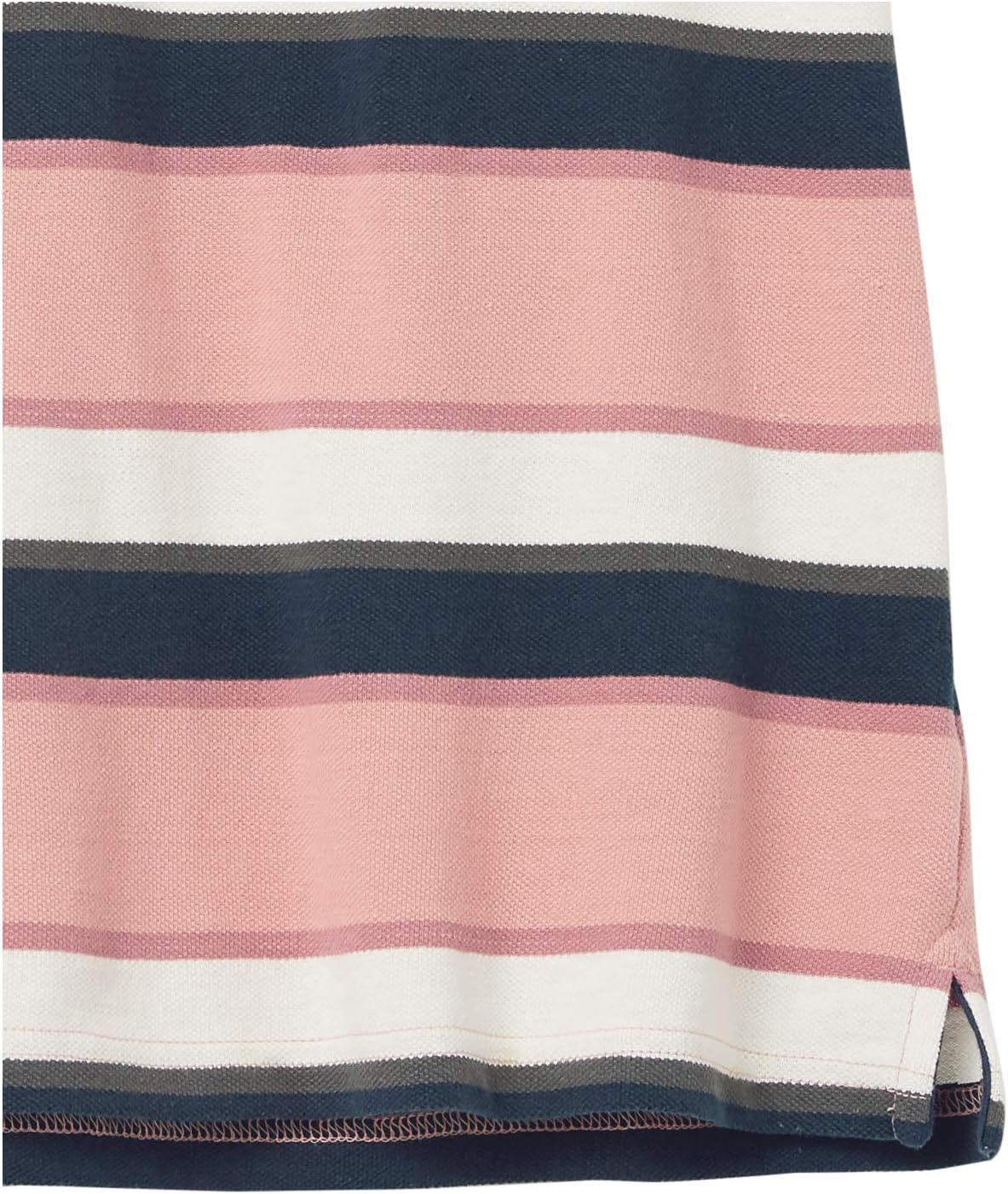 image:imageAmazon Essentials Mens RegularFit Cotton Pique Polo Shirt Short Sleeve Available in Big amp TallPink Bar Stripe