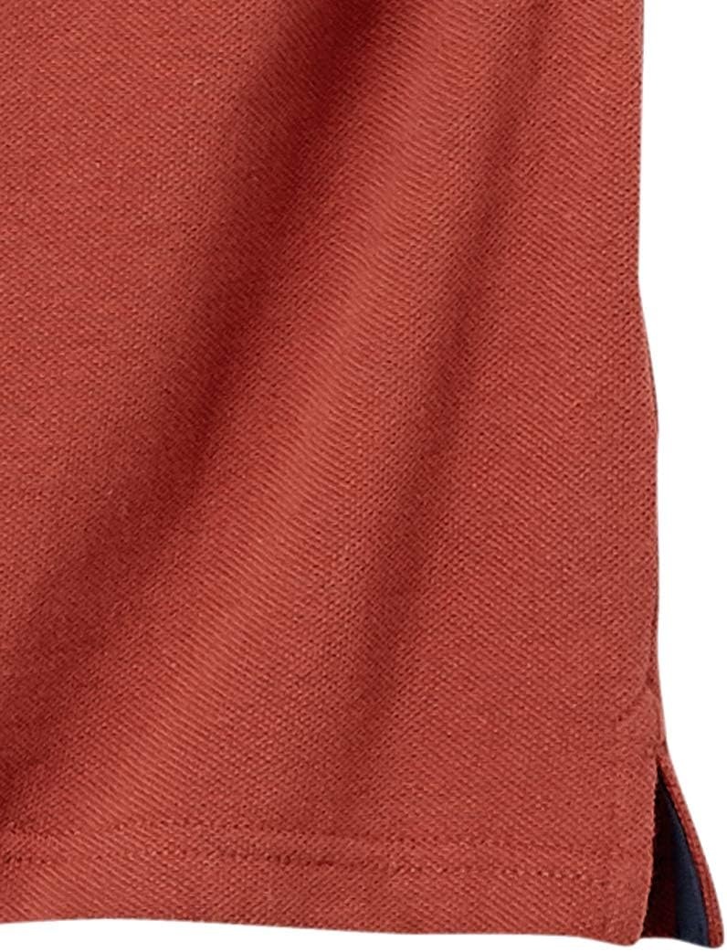 image:imageAmazon Essentials Mens RegularFit Cotton Pique Polo Shirt Short Sleeve Available in Big amp TallRust