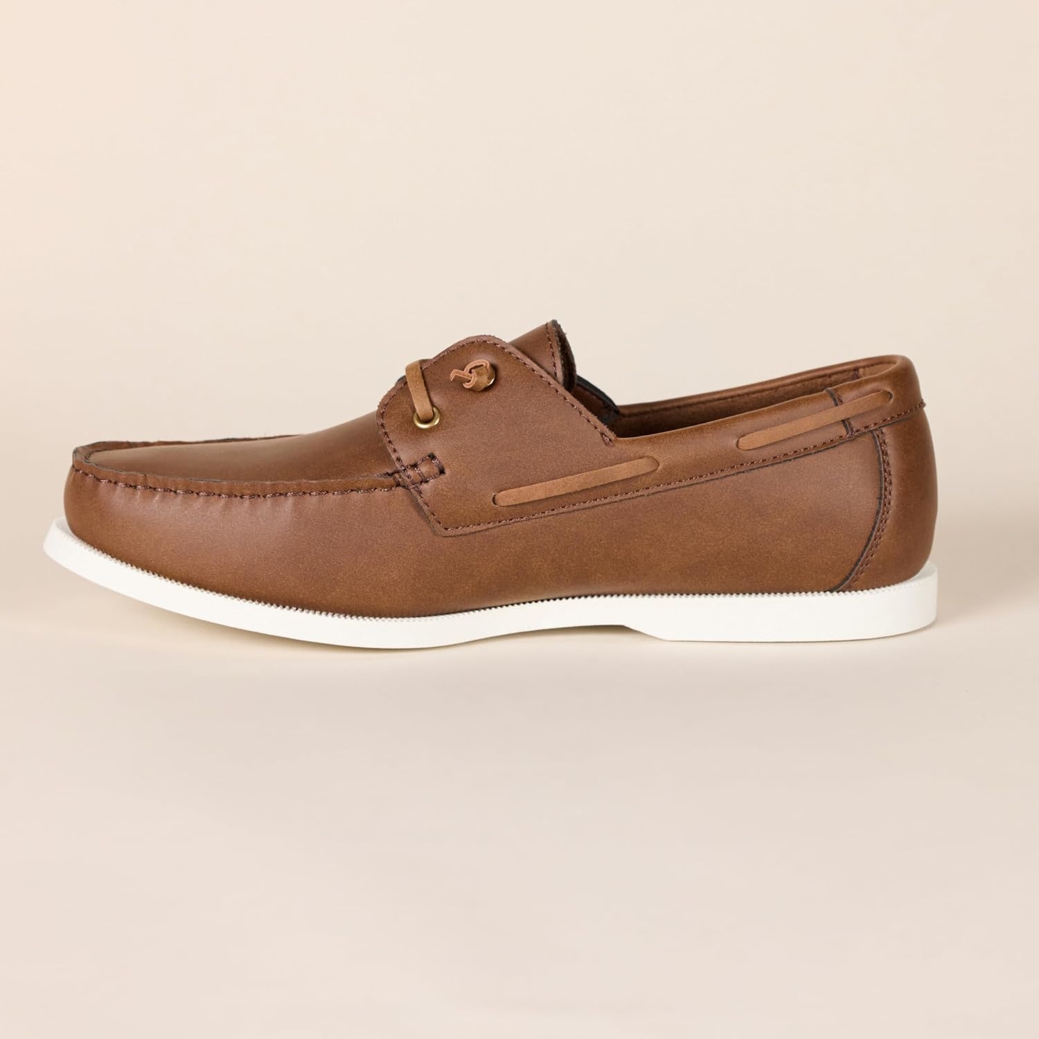 image:imageAmazon Essentials Mens SlipOn Boat Shoes with Ventilation NonSlip Sole Cushioned InsoleBrown