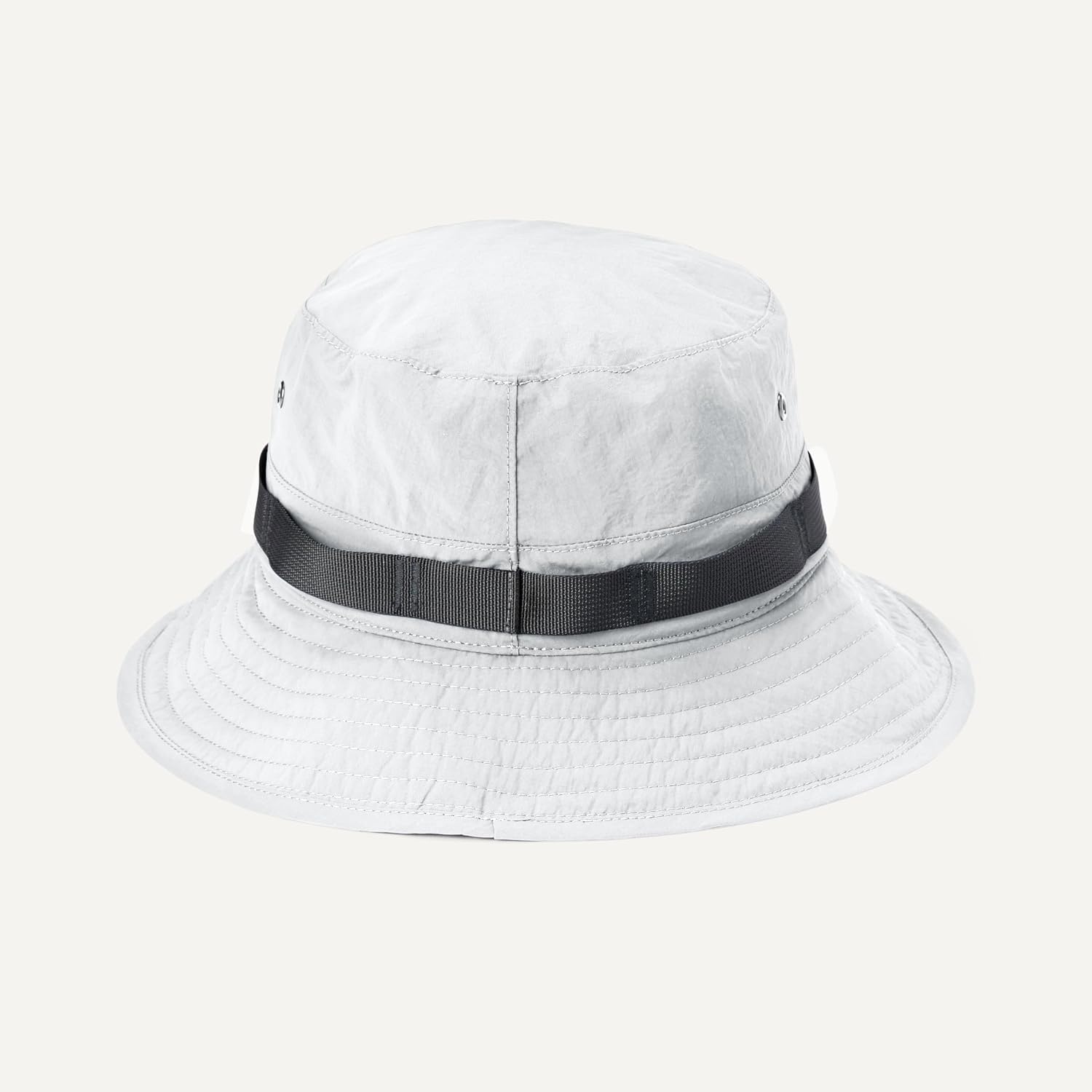 image:imageAmazon Essentials Mens Washed Nylon Outdoor Wide Brim Sun Bucket HatWhite