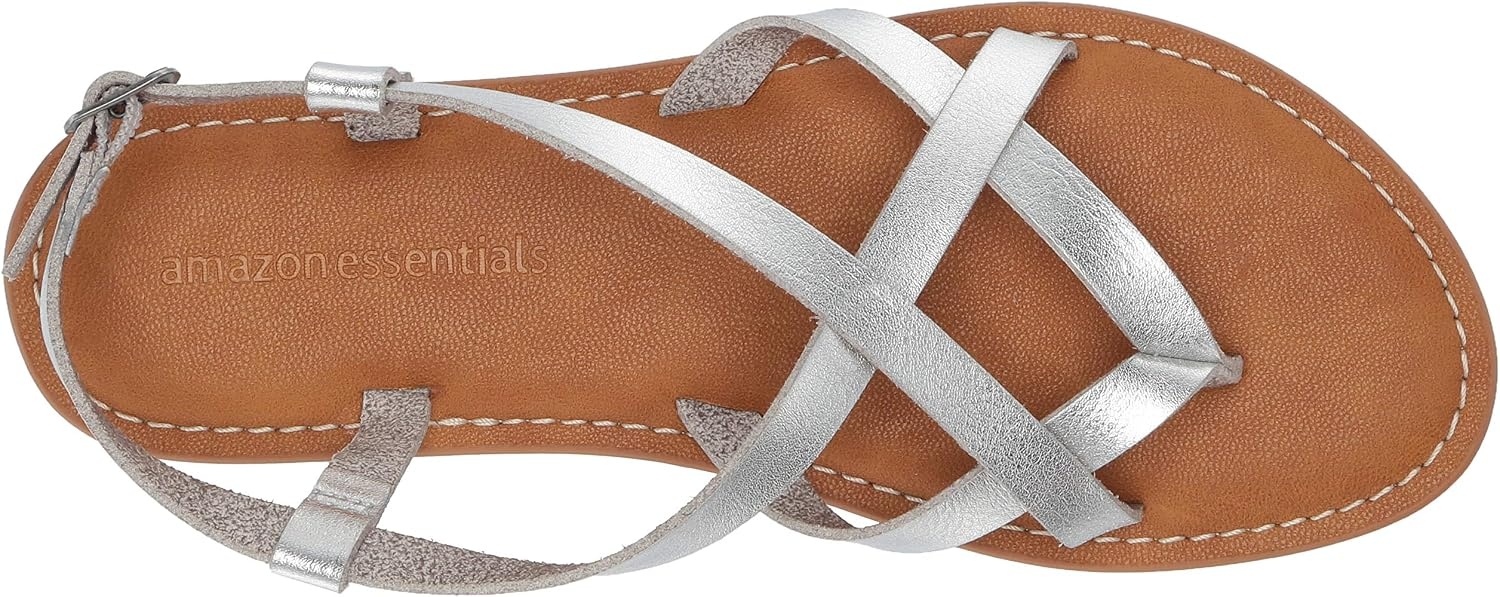 image:imageAmazon Essentials Womens Casual Strappy SandalSilver