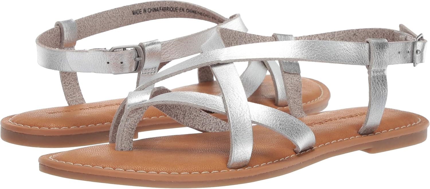 image:imageAmazon Essentials Womens Casual Strappy SandalSilver