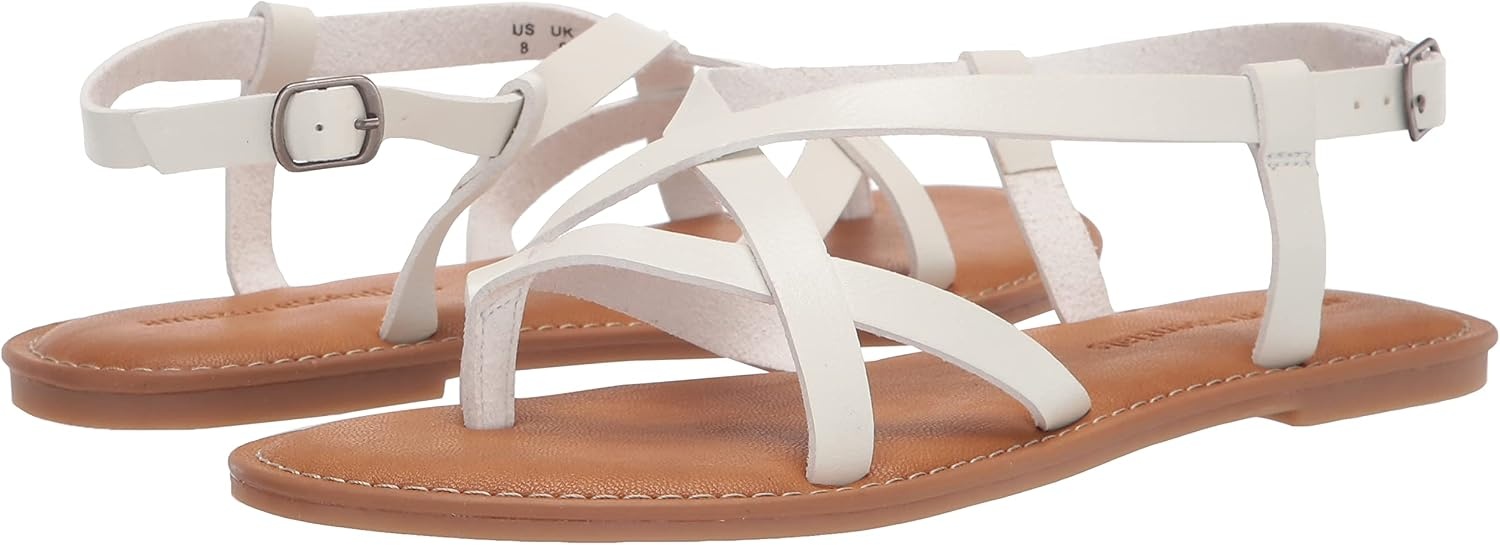 image:imageAmazon Essentials Womens Casual Strappy SandalWhite
