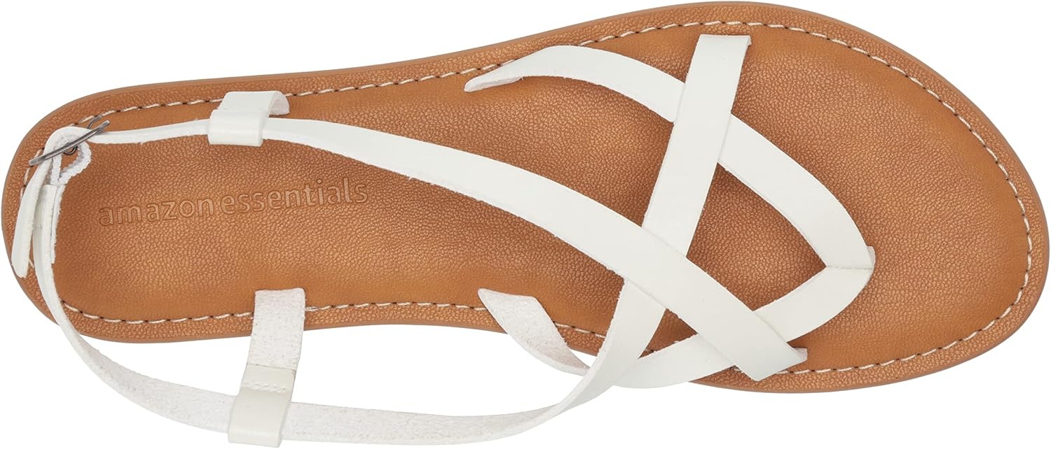 image:imageAmazon Essentials Womens Casual Strappy SandalWhite