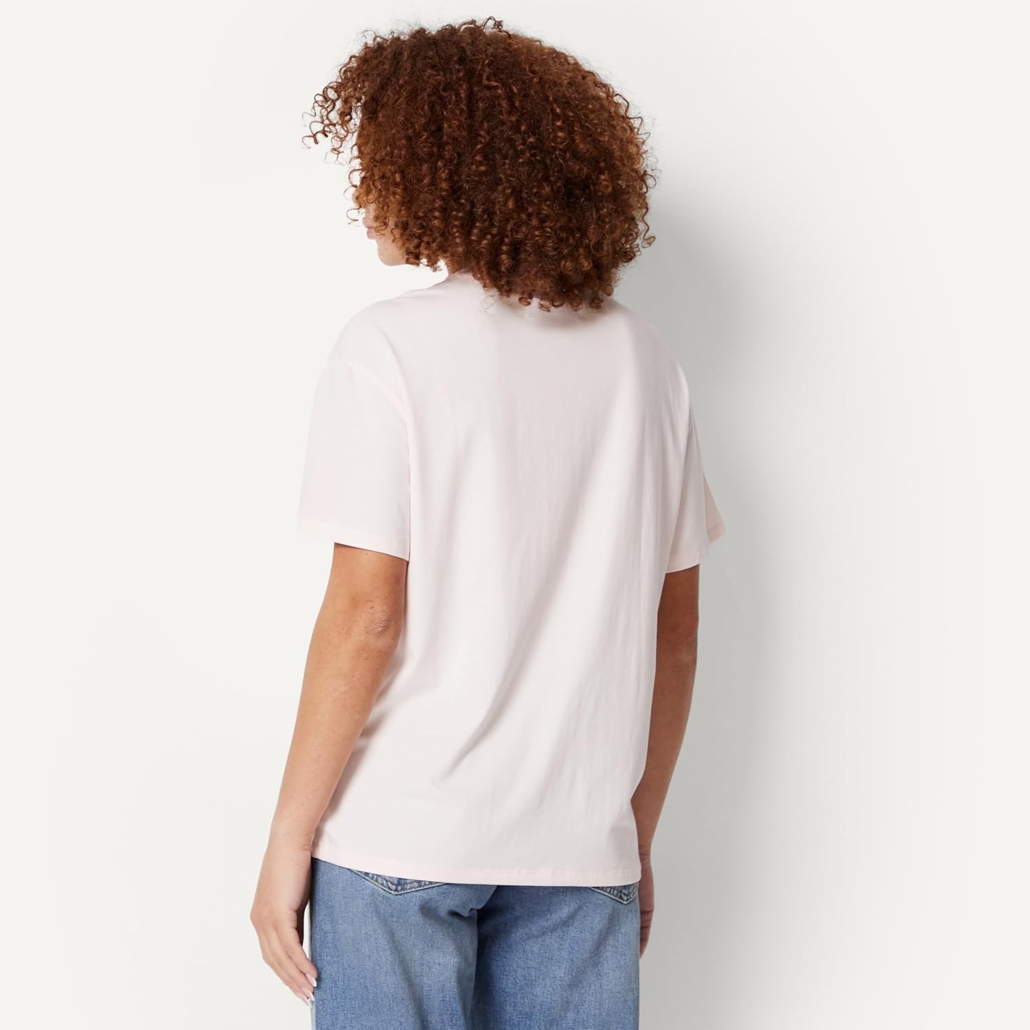 image:imageAmazon Essentials Womens Oversized TShirt Cotton SpanLight Pink