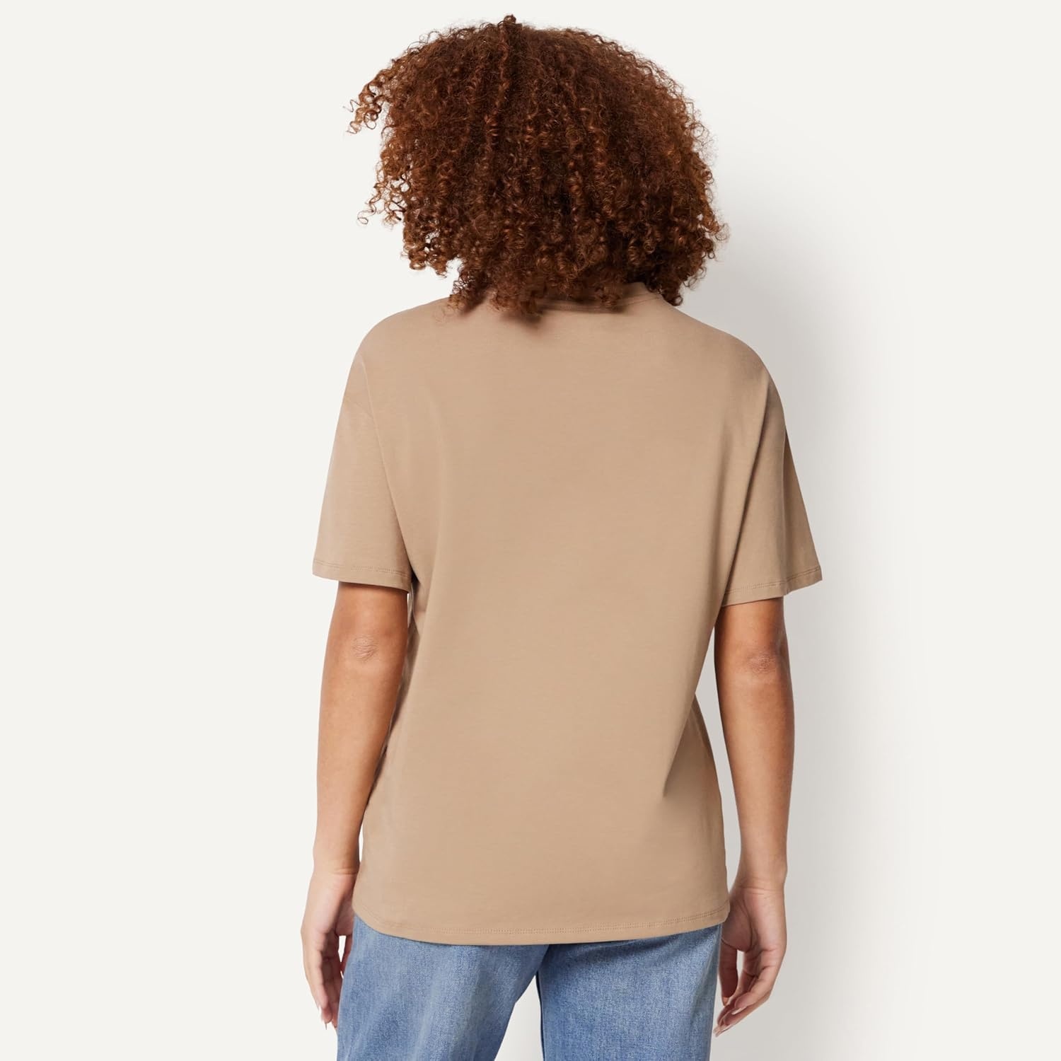 image:imageAmazon Essentials Womens Oversized TShirt Cotton SpanTan