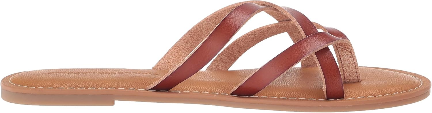 image:imageAmazon Essentials Womens Strappy Slide Flat SandalTan