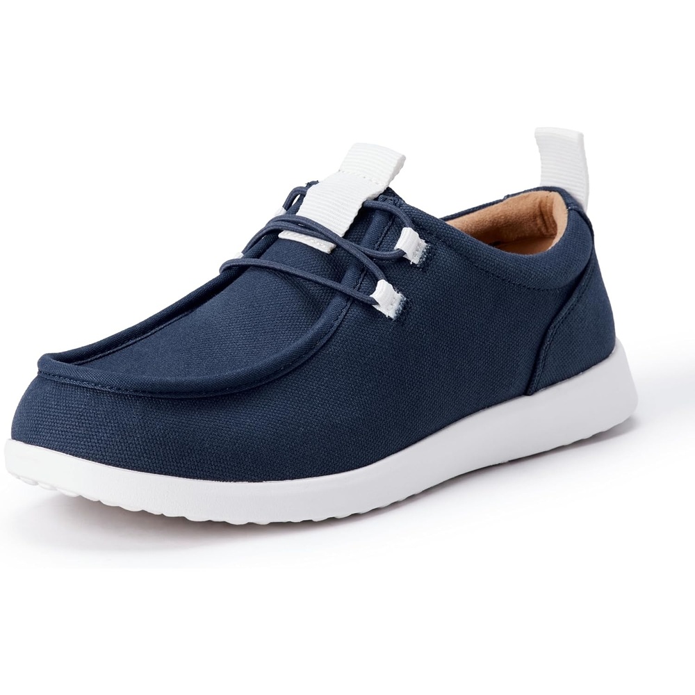 image:imageAmazon Essentials Mens Canvas Moc Toe LoaferNavyWhite