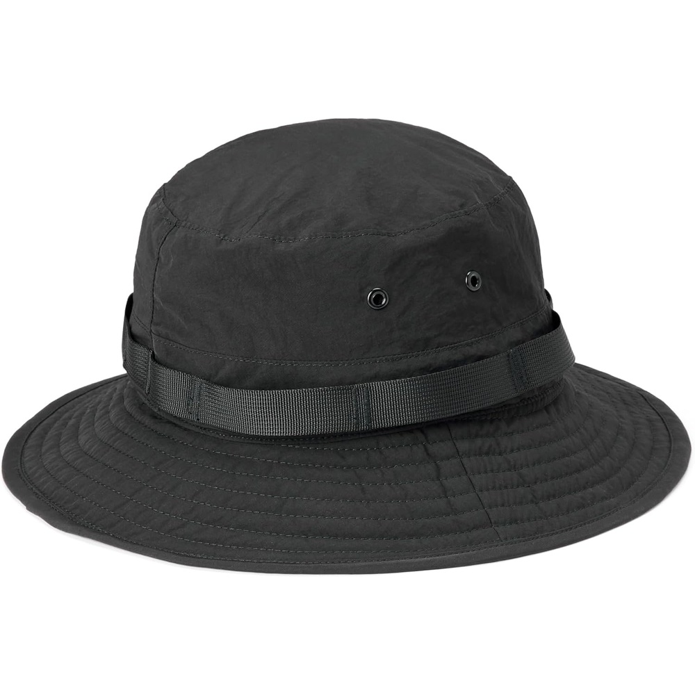 image:imageAmazon Essentials Mens Washed Nylon Outdoor Wide Brim Sun Bucket HatBlack