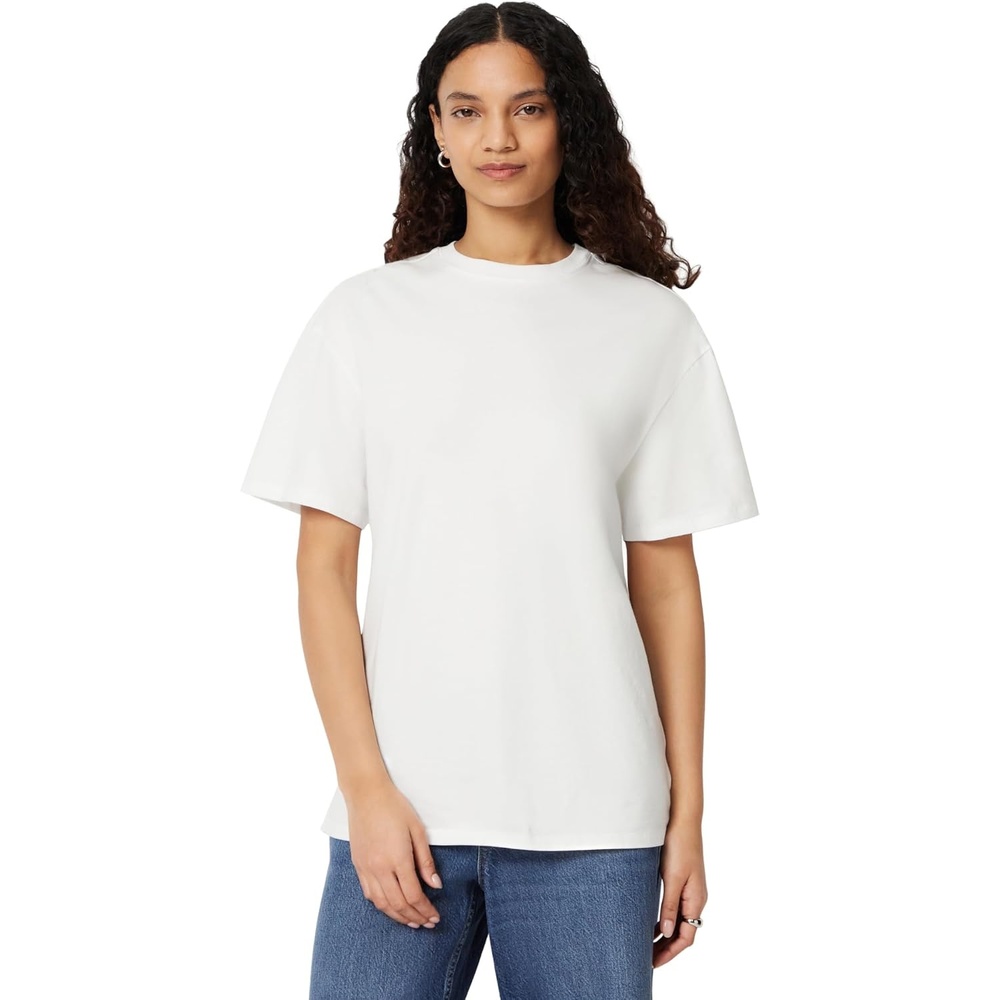 image:imageAmazon Essentials Womens Oversized TShirt Cotton SpanWhite