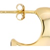 Amazon Essentials 14K Gold Over Brass 20mm Puff J Hoop Earrings