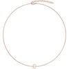 Amazon Essentials 14K Gold or Sterling Silver Freshwater Pearl Pendant Necklace(Rose Gold)