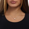 Amazon Essentials 14K Gold or Sterling Silver Freshwater Pearl Pendant Necklace(Silver)