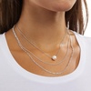 Amazon Essentials 14K Gold or Sterling Silver Freshwater Pearl Pendant Necklace(Silver)