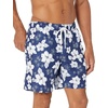 Amazon Essentials Men’s 7″ Quick-Dry Swim Trunk, Lightweight Breathable(Navy Hibiscus Print)