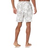 Amazon Essentials Men’s 9″ Quick-Dry Lightweight Breathable Swim Trunk with Mesh Liner(Grey Hibiscus Flower)