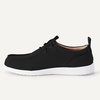 Amazon Essentials Men’s Canvas Moc Toe Loafer(Black/White)